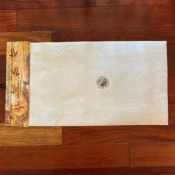 Authentic Aboriginal Art  Kangaroo Tracks at Water Hole by John Smith Gumbula - Picture 5 of 5